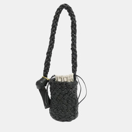 Bottega Veneta: Тёмная сумка 