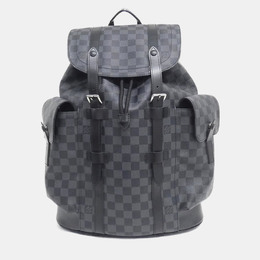 Louis Vuitton: Чёрный рюкзак 