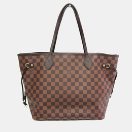 Louis Vuitton: Коричневая сумка-шоппер  Neverfull MM