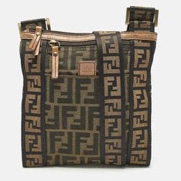 Fendi: Сумка через плечо  Zucca с принтом