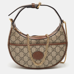 Gucci: Бежевая сумка  GG Supreme