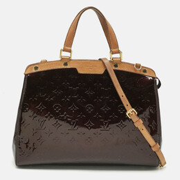 Louis Vuitton: Бордовая сумка 