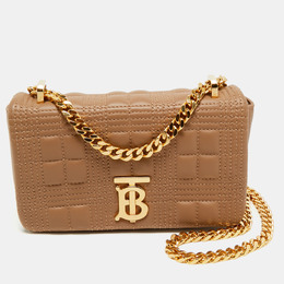Burberry: Бежевая сумка через плечо  Lola