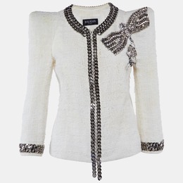 Balmain: Твидовая куртка 