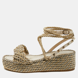 Valentino: Светлые сандалии  Rockstud Torchon