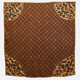 Louis Vuitton: Коричневый шарф 