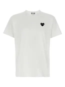 Comme Des Garçons Play: Белая футболка  Heart