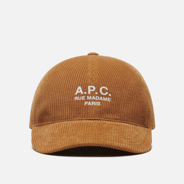 A.P.C.: Коричневая кепка  Rue Madame