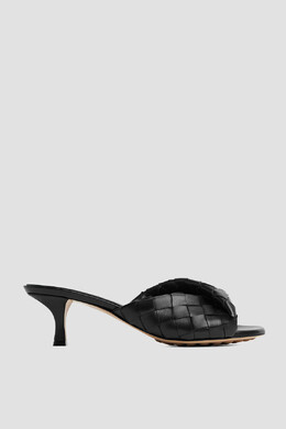 Bottega Veneta: Чёрные сабо 