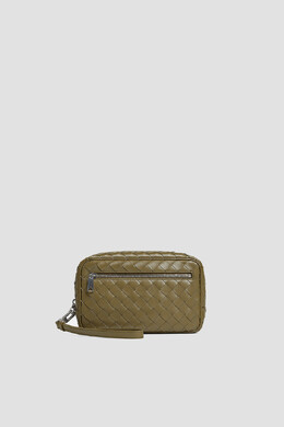 Bottega Veneta: Сумка цвета хаки 