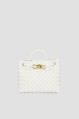 Bottega Veneta: Белая сумка 