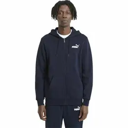 PUMA: Синяя толстовка  Essentials