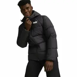 PUMA: Чёрный пуховик 