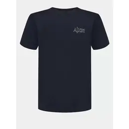 Armani Exchange: Тёмная футболка 