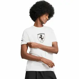PUMA: Белая футболка  Ferrari