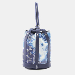 Louis Vuitton: Голубой рюкзак 