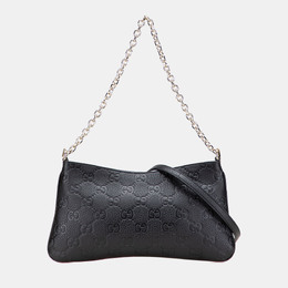 Gucci: Чёрная сумка  GG