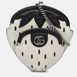 Gucci: Белая сумка через плечо 