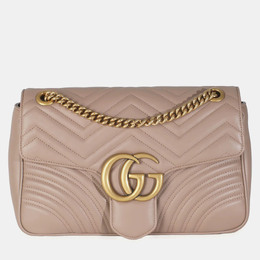 Gucci: Розовая сумка  GG Marmont
