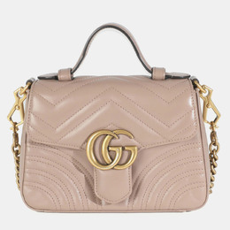 Gucci: Тёмная сумка на руку  GG Marmont