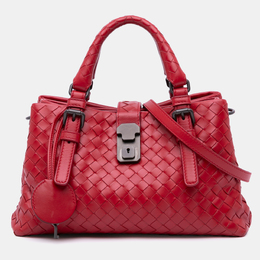 Bottega Veneta: Красная сумка  Intrecciato