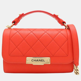 Chanel: Оранжевая сумка 