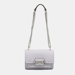 Michael Kors: Фиолетовая сумка через плечо 