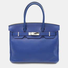 Hermes: Голубая сумка  Birkin 30