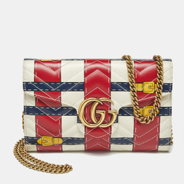 Gucci: Многоцветный кошелёк  GG Marmont
