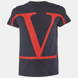 Valentino: Синяя футболка 