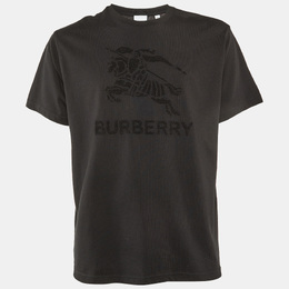 Burberry: Чёрная футболка 