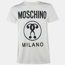 Moschino: Белая футболка  Couture