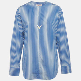 Valentino: Голубая блуза 