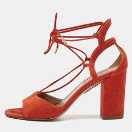 Aquazzura: Оранжевые сандалии 