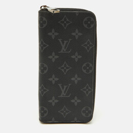 Louis Vuitton: Чёрный кошелёк  Zippy