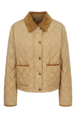 Burberry: Бежевая куртка 
