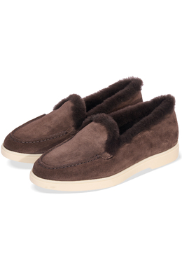 SANTONI: Коричневые лоферы 