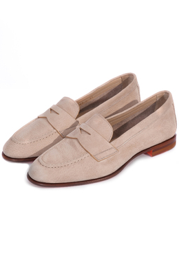 SANTONI: Бежевые лоферы 