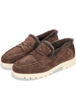 SANTONI: Коричневые лоферы 