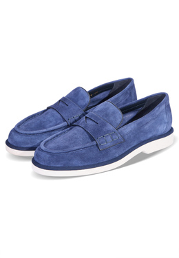 SANTONI: Синие лоферы 