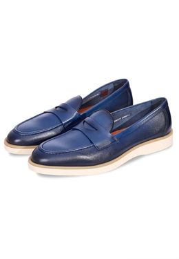 SANTONI: Синие туфли 