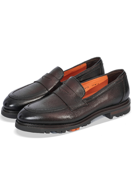 SANTONI: Коричневые туфли 