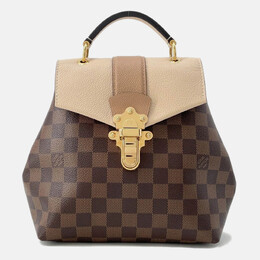 Louis Vuitton: Бежевый рюкзак 
