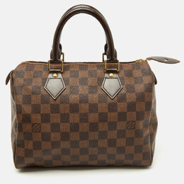 Louis Vuitton: Коричневая сумка  Speedy 25