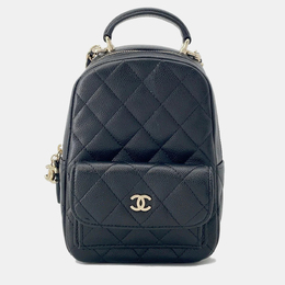 Chanel: Чёрный рюкзак 