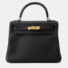 Hermes: Чёрная сумка  Kelly