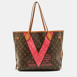 Louis Vuitton: Коричневая сумка  Neverfull MM