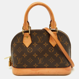 Louis Vuitton: Коричневая сумка  Alma BB