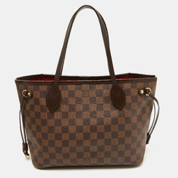 Louis Vuitton: Коричневая сумка  Neverfull