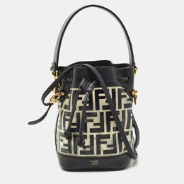 Fendi: Чёрная сумка  Mon Tresor